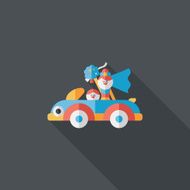 wedding couple flat icon with long shadow eps10 N186