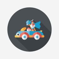 wedding couple flat icon with long shadow eps10 N187