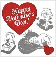 Valentines day - vector set N3