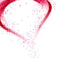 Vector background with red heart
