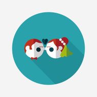 wedding couple flat icon with long shadow eps10 N201