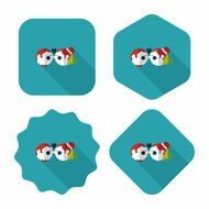 wedding couple flat icon with long shadow eps10 N202
