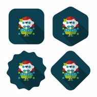wedding flower girl flat icon with long shadow eps10 N47