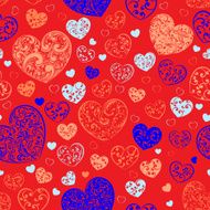 Seamless pattern of hearts N33