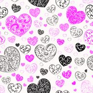 Seamless pattern of hearts N35