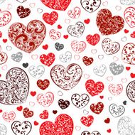 Seamless pattern of hearts N36