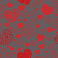 Seamless pattern of hearts N37