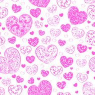 Seamless pattern of hearts N38
