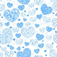 Seamless pattern of hearts N39