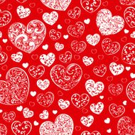 Seamless pattern of hearts N40