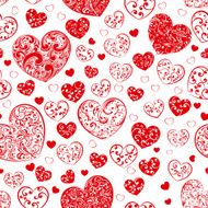 Seamless pattern of hearts N41