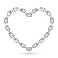 Metal Heart Shaped Chain