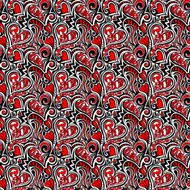 Love Valentine seamless pattern N3