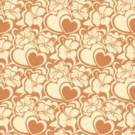 Seamless texture with heart N5