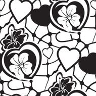 Seamless texture with heart N6