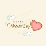 Happy Valentine&#039;s Day celebration greeting card design N2