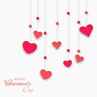 Love greeting card for Happy Valentine&#039;s Day celebration