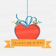 Romentic love bird for Valentine&#039;s Day celebration