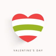 Valentine&#039;s Day celebration greeting card design