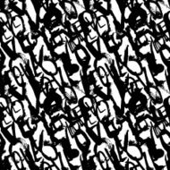 Pattern with hand painted words love N9