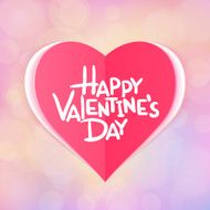 Happy Valentine&#039;s Day vector card N4