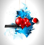 Happy Valentine&#039;s Day background with lovely Hearts N4