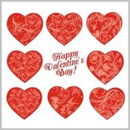Red Hearts - Valentines day N2