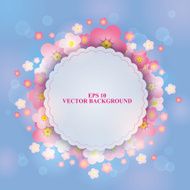 Spring gentle background with pink flowers N3