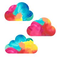 Watercolor sky background N5