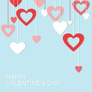 Hearts Decorations valentine's Day Card