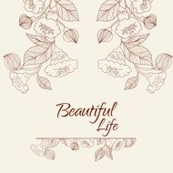 Beautiful flowers in vintage style
