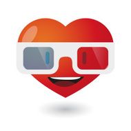 cute heart avatar wearing glasses N3