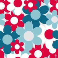 Flowers Nature Seamless Pattern Background Vector Illustration N2