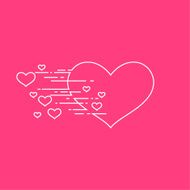 Abstract background with heart N3