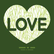 Vector abstract swirls texture love text frame pattern invitation greeting