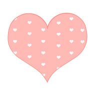 Vector Cartoon Pink Heart N2