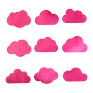 watercolor silhouette of an angel watercolor painting on white background N14