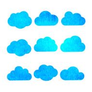 Watercolor sky background N6