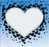 Greeting card with hearts N2