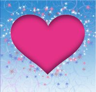 Greeting card with heart N4