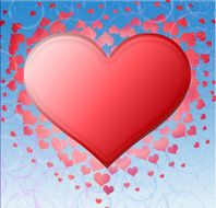 Greeting card with hearts N3