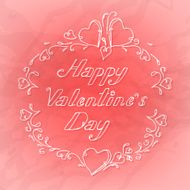 Pink heart lettering