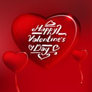 flying hearts and balloons