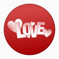 love red icon round