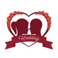 Happy Wedding desing vector illustration N7