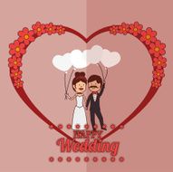 Happy Wedding desing vector illustration N12