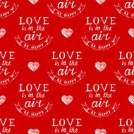 Valentine&#039;s day typography seamless