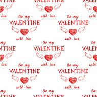 Valentine&#039;s day typography seamless N2