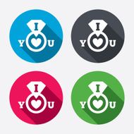 I Love you sign icon Valentines day symbol N3