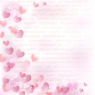 Background with pink hearts